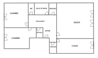  Appartement � vendre 3 pi�ces 65 m�