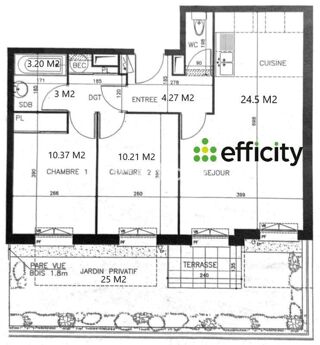  Appartement � vendre 3 pi�ces 60 m�