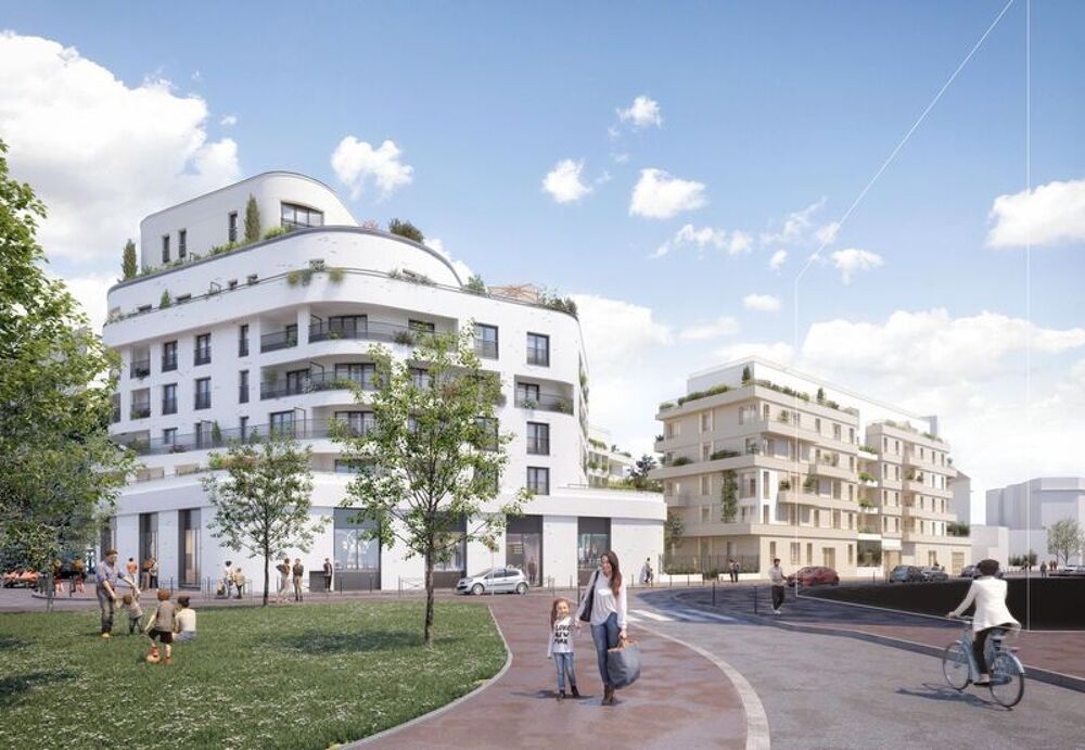 appartement T5 neuf à vendre ASNIERES SUR SEINE (92), surface hab. 96.36 m2 + balcon 8.43 m2 + park s-sol