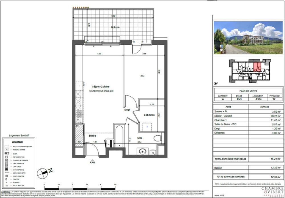 Appartement T2 ARCHAMPS (74)