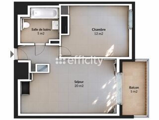  Appartement à vendre 2 pièces 43 m²