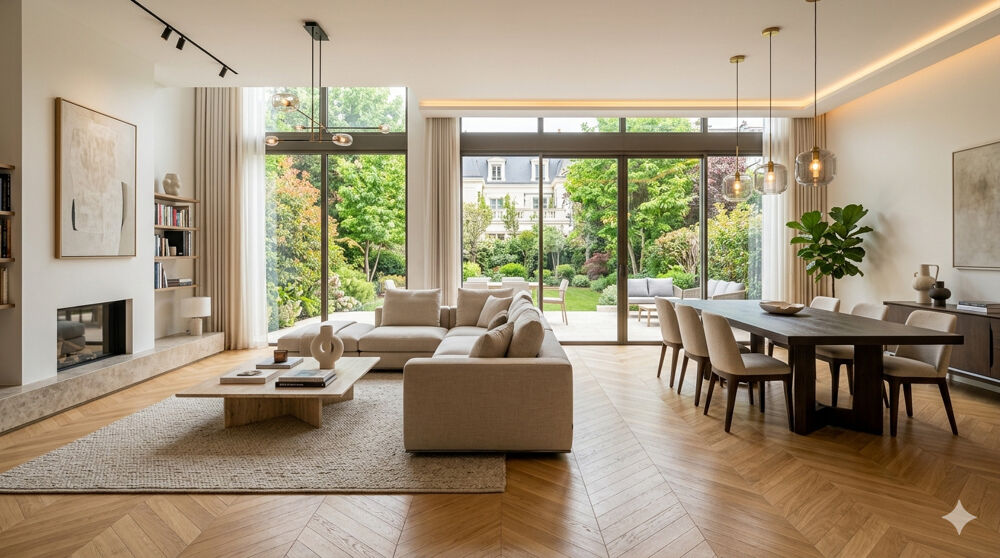 Vente Maison PUTEAUX CENTRE – Élégante maison familiale en pierre de taille avec jardin et parking Puteaux