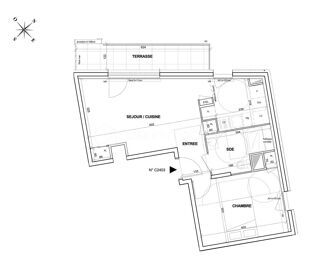  Appartement à vendre 2 pièces 44 m²