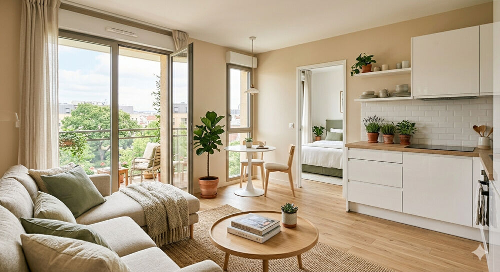 Vente Appartement - T2 en DERNIER ETAGE orienté SUD-OUEST avec TERRASSE, PROCHE TRANSPORTS - Clichy