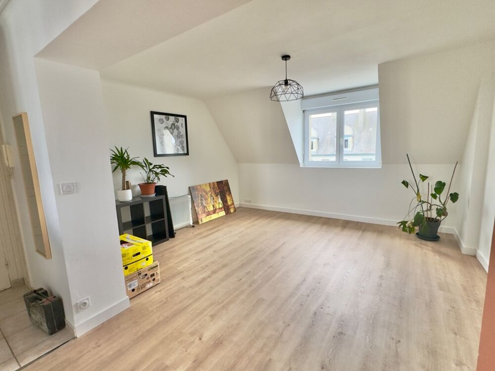 BREST, PLACE DD STRASBOURG, RARE, APT T2, BAIGNOIRE, GARAGE, CAVE, FAIBLES CHARGES, DERNIER ETAGE