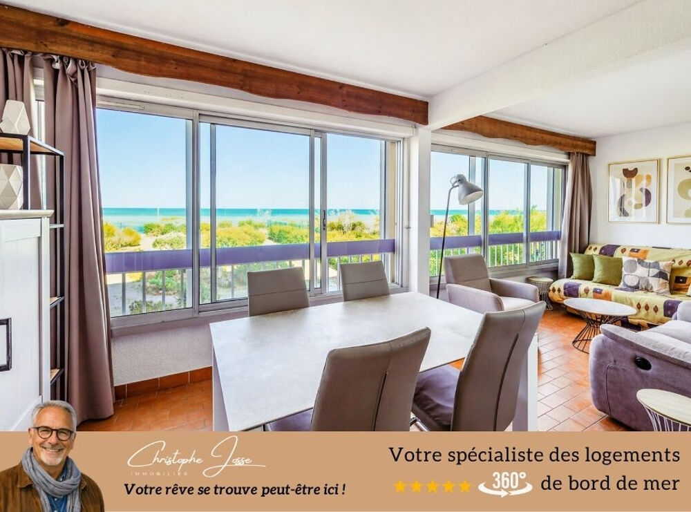 Vente Appartement Appartement  4-6 couchages face mer Port leucate