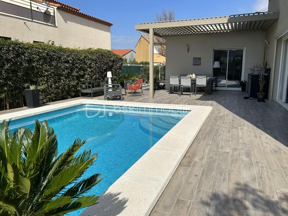 Vente Villa Maison T4  3 chambres 128m avec piscine 15min de Perpignan et de la Mer Montescot