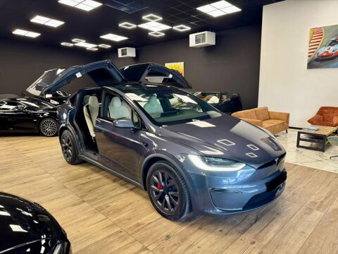 Tesla Model X (2) 100 KWH 1020ch TRI-MOTOR PLAID 2023 occasion Saint-Vincent-de-Boisset 42120