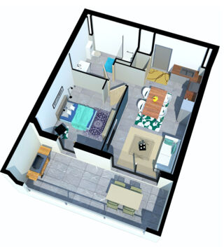  Appartement � vendre 2 pi�ces 43 m�