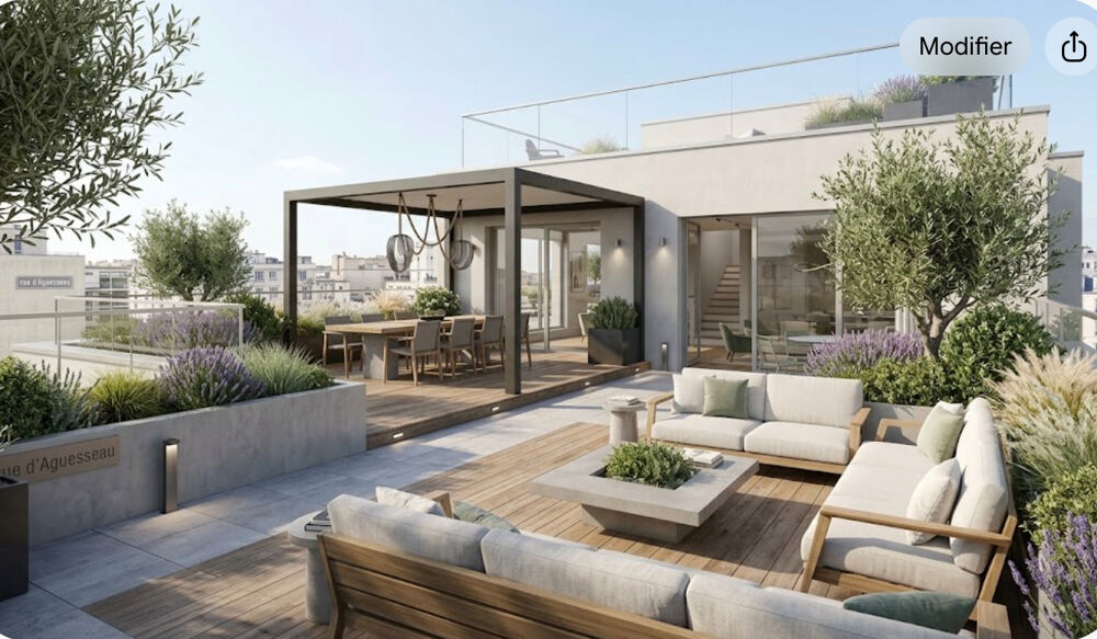 Vente Appartement ** EXCEPTIONNEL APPARTEMENT EN DERNIER ÉTAGE AVEC UNE SUBLIME TERRASSE  PRIVATIVE** Boulogne billancourt