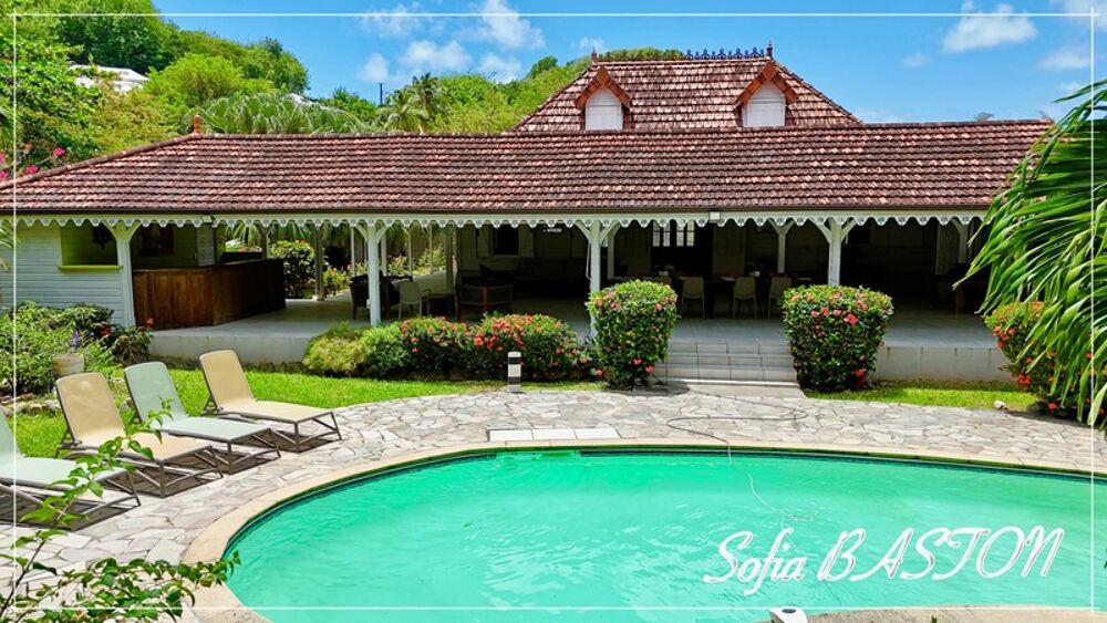Vente Maison Sainte-Anne Plage – Villa T7 de 220 m²hab.+ 231m2 de terrasses - Piscine - bungalows annexes– Terrain 1 409 m² – Martinique (972 Sainte anne
