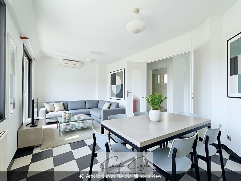 Vente Appartement Grenoble Île Verte, 2 pièces de 52 m² avec balcon panoramique au dernier étage Grenoble