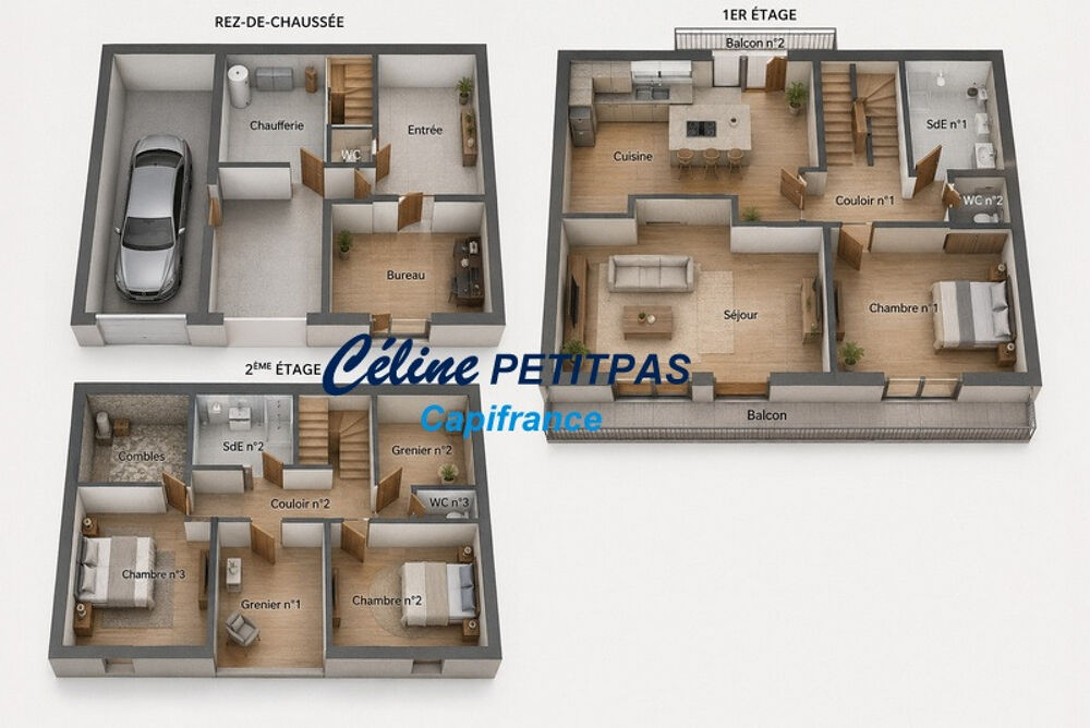 Vente Maison Maison à vendre néo-bretonne – Iffendic – 7 pièces – 168 m² habitables – 935 m² de terrain Iffendic