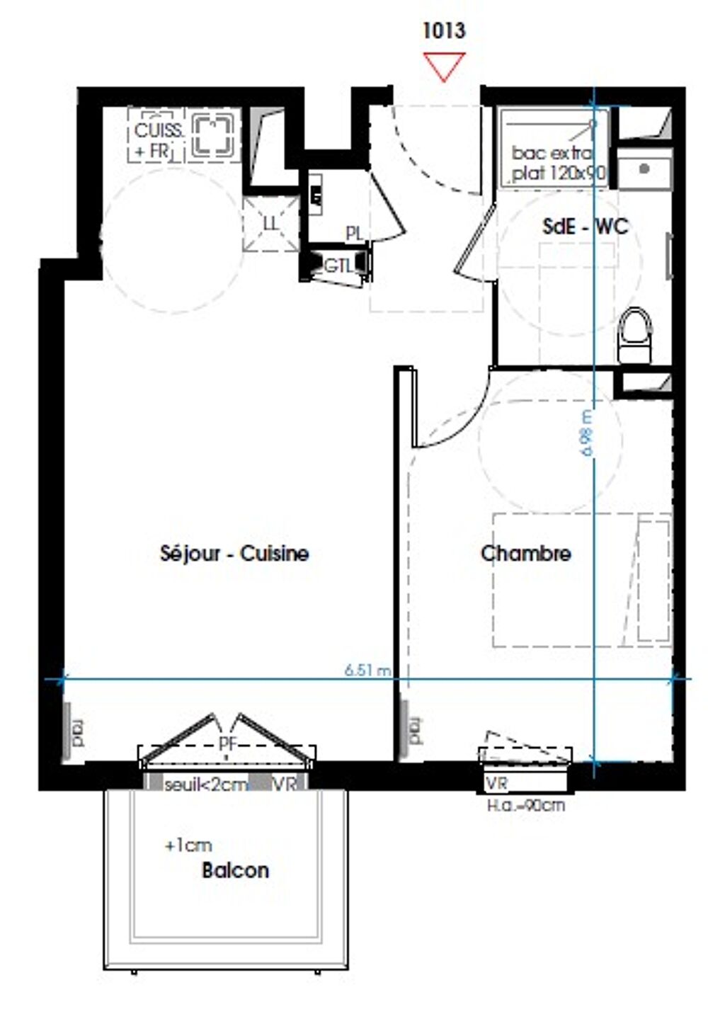 Location Appartement T2 avec balcon et parking à Lormont Lormont