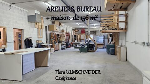   ATELIER, STOCKAGE, BUREAU à vendre MAGNIEU (01) avec logement de fonction + terrain proche de BELLEY à env. 1H30 de Lyon et de G 