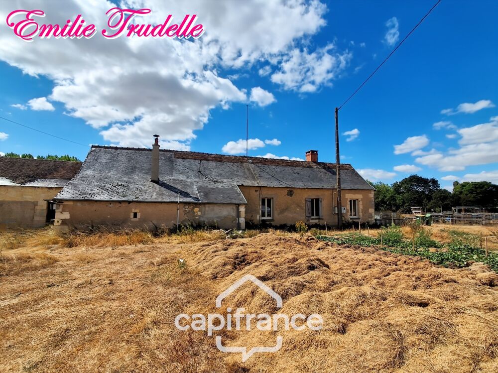 Vente Ferme Maison à vendre 4 pièces LHOMME (72) ? Propriété de caractère sur plus de 6 hectares en bord du Loir Lhomme