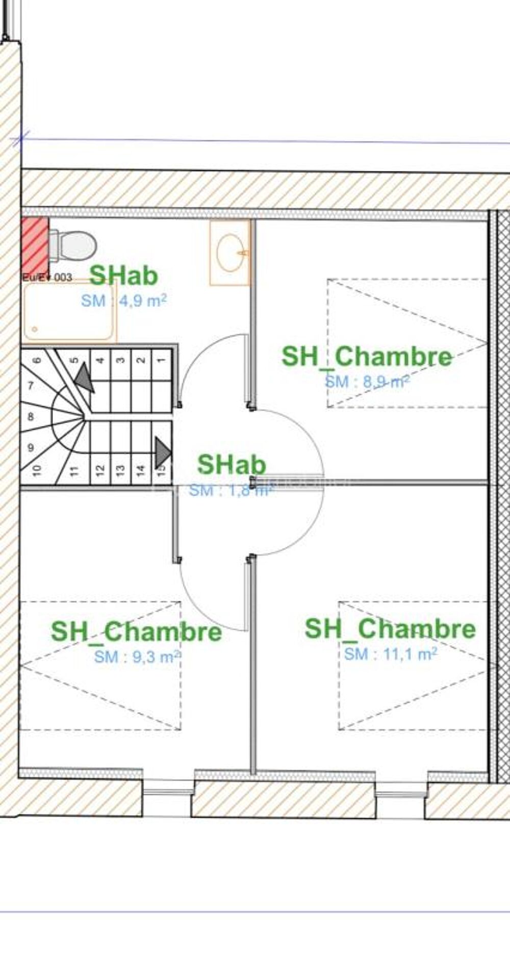 AUSSONNE, Duplex T4 avec jardinet dans bâtisse de caractère
