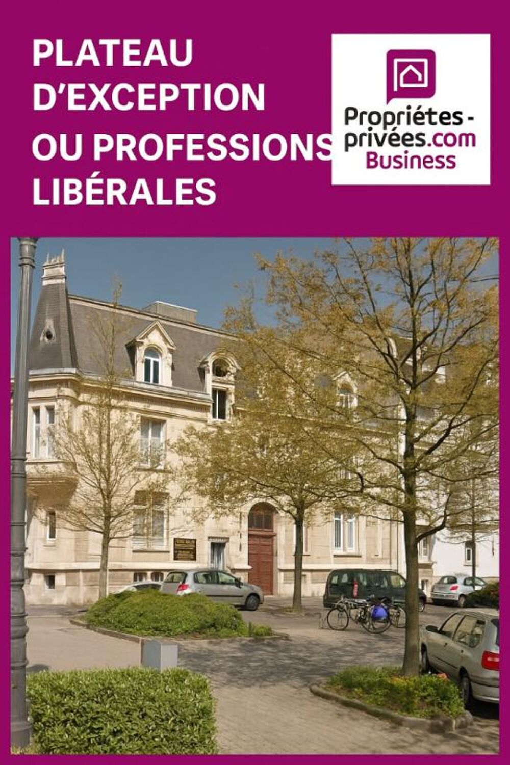   REIMS HYPER  CENTRE  Plateau professionnel de152m² 