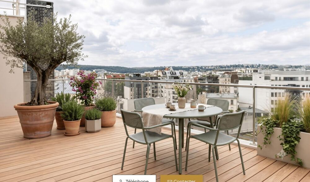 Vente Appartement **T5 - ETAGE ELEVE + TERRASSE 17m2 + Parking -Proche Tram Les Coteaux Saint cloud