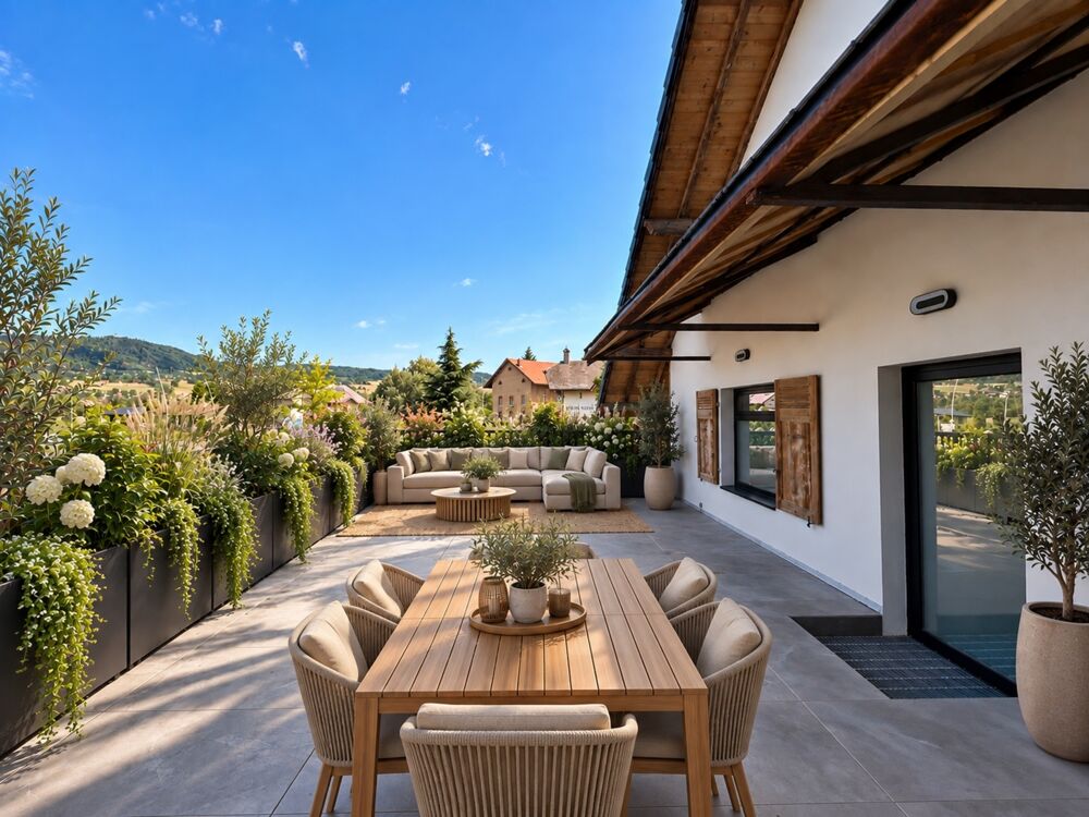 Vente Appartement À vendre – Appartement T4 duplex traversant de charme dans une ancienne bâtisse rénovée à Viuz-en-Sallaz Viuz en sallaz