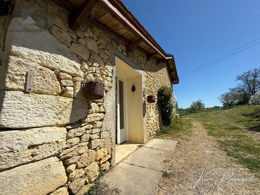 Ferme en pierre  Cadre idyllique avec vue dominante sur Ruch (Gironde)