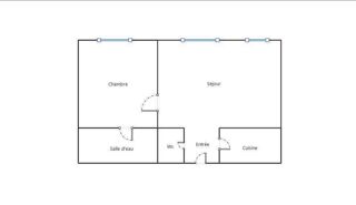  Appartement � vendre 2 pi�ces 43 m�