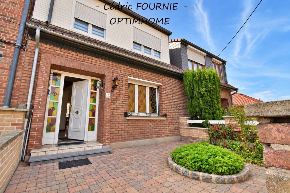 WAMBRECHIES (59)  MAISON A VENDRE : 5 PIÈCES  3 CHAMBRES  JARDIN  TERRASSE  VÉRANDA  GARAGE