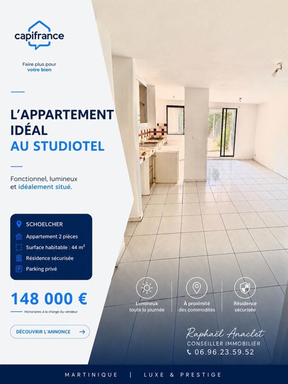 ? SCHOELCHER  Résidence sécurisée STUDIOTEL (97233)