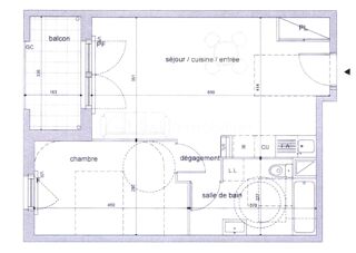  Appartement � vendre 2 pi�ces 47 m�