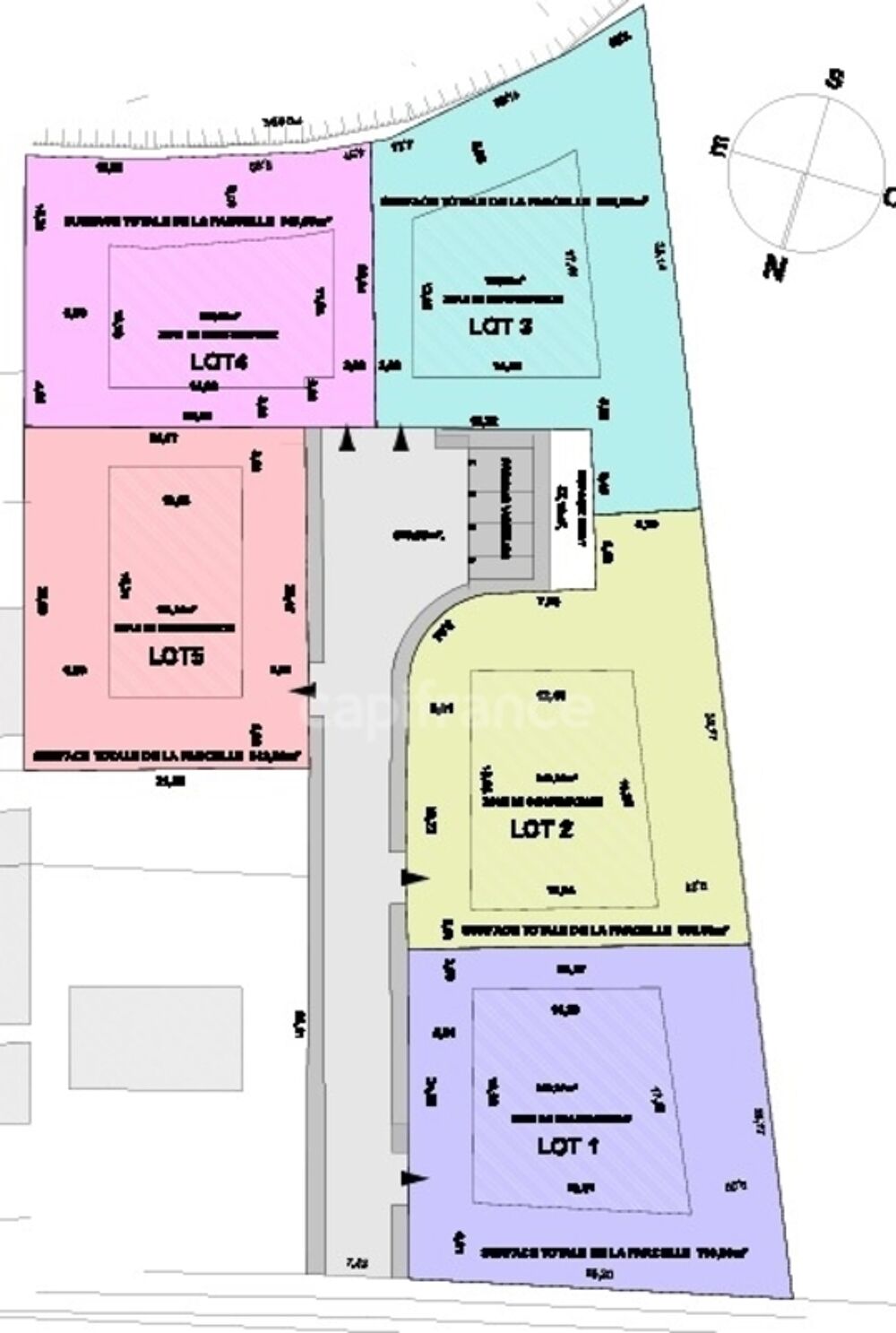 Vente Terrain Terrain à projet avec permis d'aménager - 3 816m² Quiery la motte