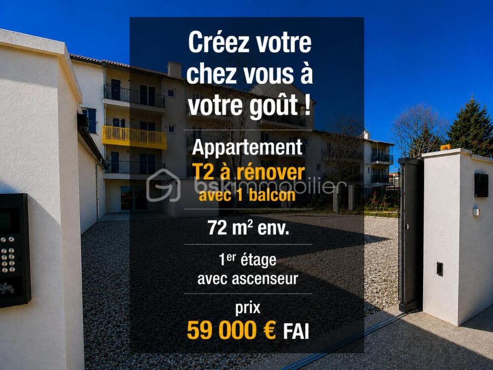 SAINT-CHRISTOL ((84) - Créez votre T2 sur mesure ! Plateau sous forme d'appartement de 68 m² env. situé au 1er étage avec ascen