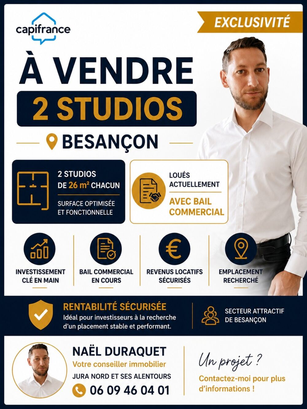Vente Appartement lot de 2 studios à vendre Besancon