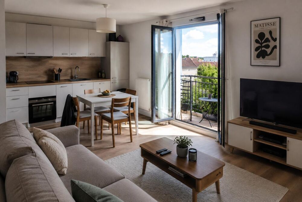 Vente Appartement T2 LUMINEUX avec BALCON – QUARTIER POINTE DU CALVAIRE L hay les roses