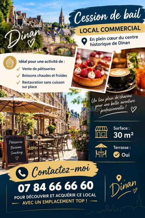 ? CESSION DE BAIL – EMPLACEMENT PREMIUM &Agrave; DINAN 49600 22100 Dinan