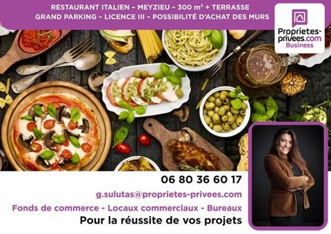 MEYZIEU - RESTAURANT 300 m&sup2; + TERRASSE, GRAND PARKING, LICENCE III - POSSIBILIT&Eacute; D'ACHAT DES MURS 308000 69330 Meyzieu