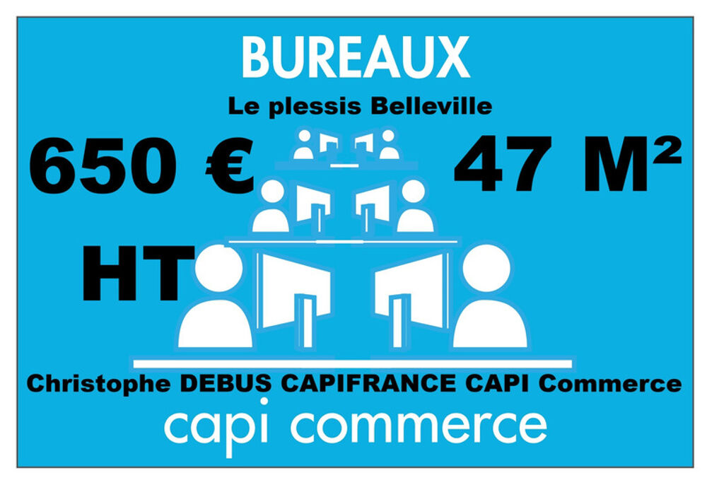   Bureau de 47 M² à louer LE PLESSIS BELLEVILLE (60) 