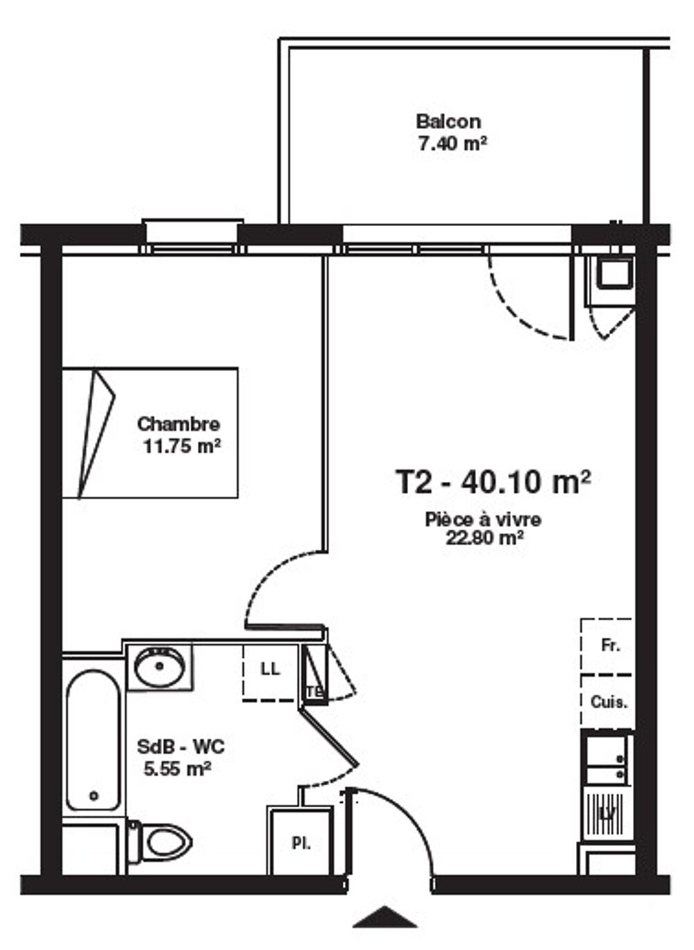 Location Appartement T2 neuf avec balcon et parking à Mainvilliers Mainvilliers