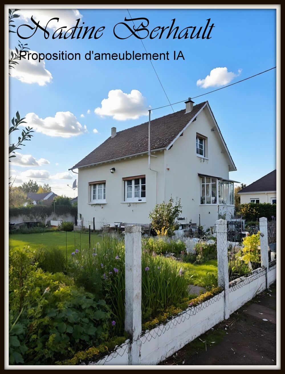 Maison à vendre 4 pièces Amilly gare (45), sous sol complet, 2 ch en étage, salon avec cheminée, cuisine aménagée, jardin clos,