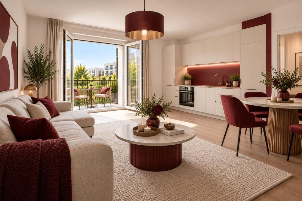 À VENDRE  BEAU 3 PIÈCES AVEC BALCON À AUBERVILLIERS  PROCHE MAIRIE ET MÉTRO LIGNE 12
