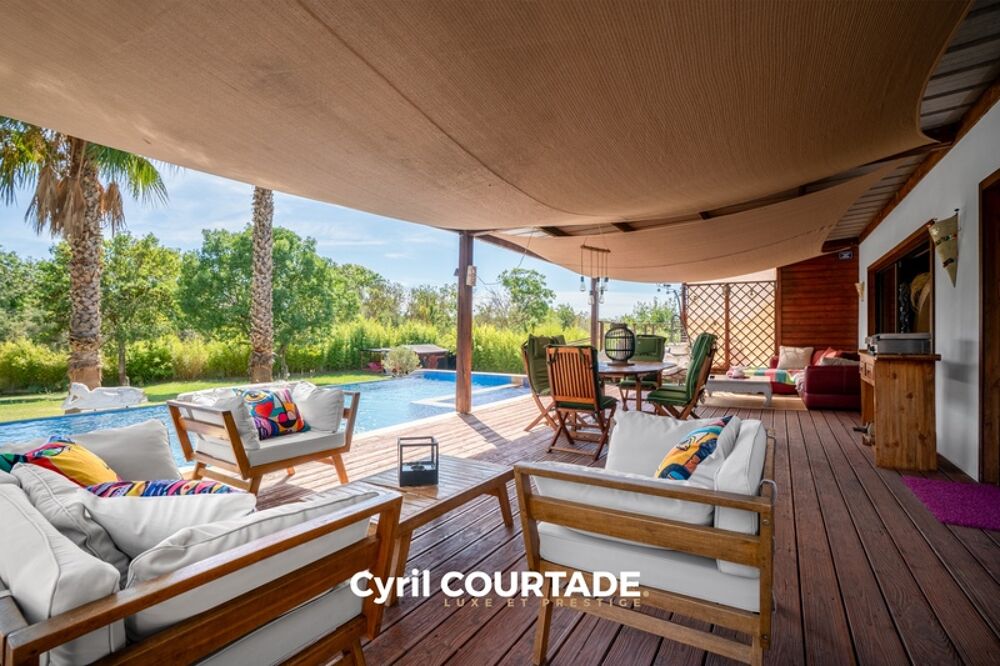 Vente Maison Le Grau d'Agde, Dpt Hérault (34), Propriété contemporaine de 222 m² avec piscine à débordement - Terrain de 2760 m² Le grau d agde