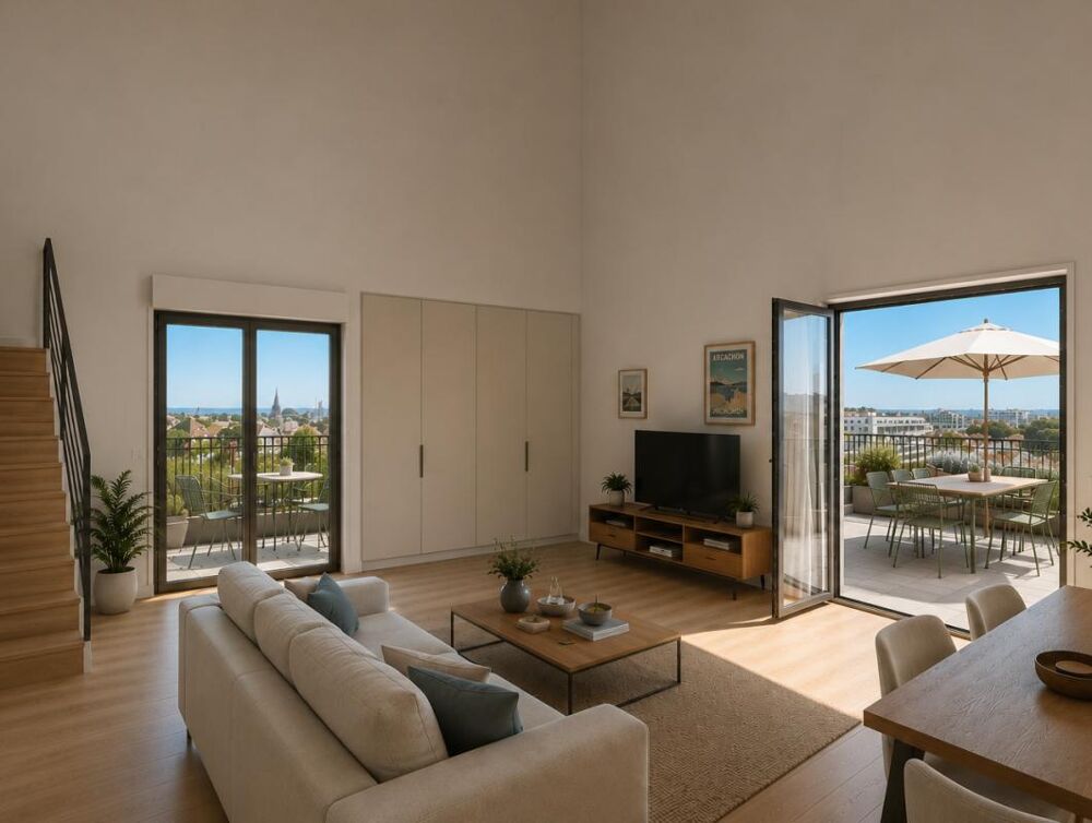 Vente Appartement Magnifique appartement T3 de prestige en dernier étage en première ligne d'Arcachon ! Arcachon