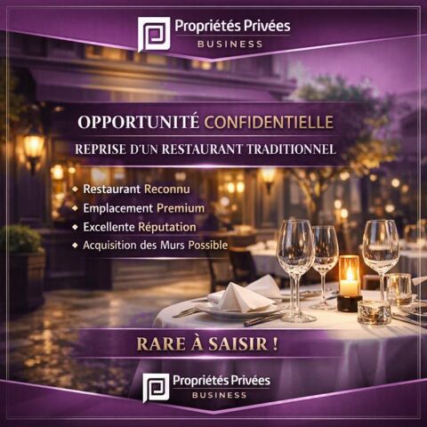   GRENOBLE -  Restaurant , Emplacement N°1 , Excellente réputation , Acquisition des murs possible 