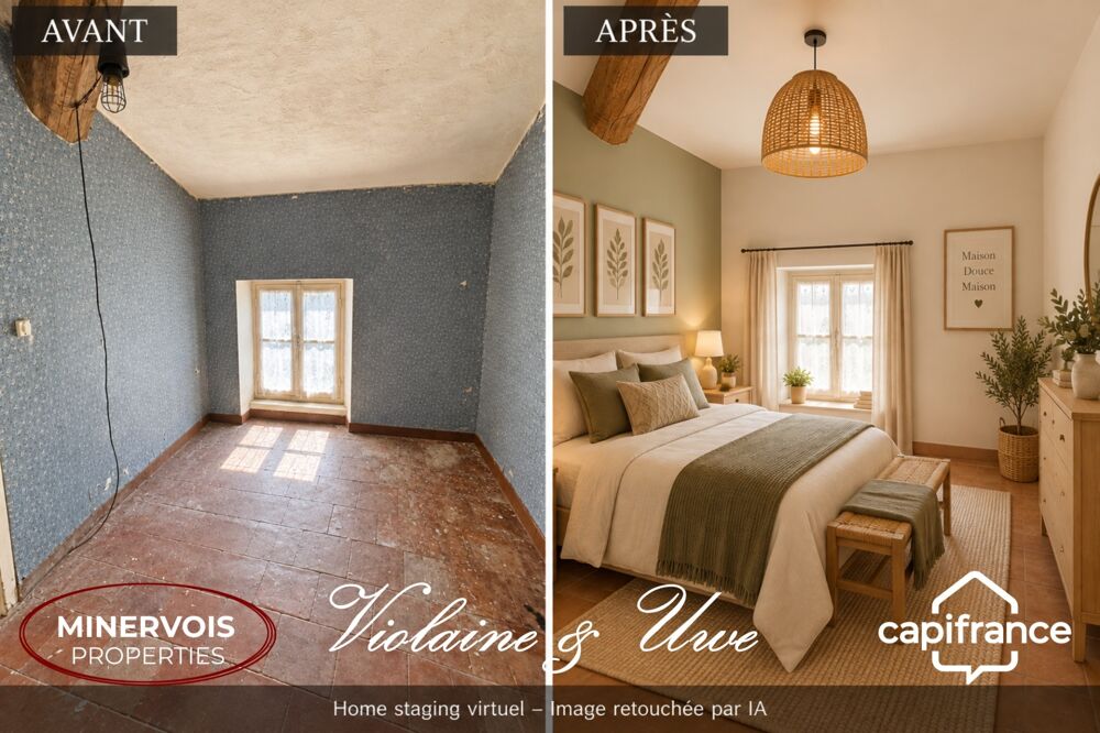 CESSERAS  MAISON DE VILLAGE À RÉNOVER  63 M²  2 CHAMBRES