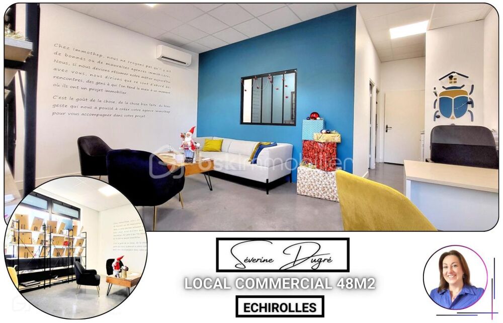   Local commercial 48 m² – Bien situé – Tout commerce sauf restauration 