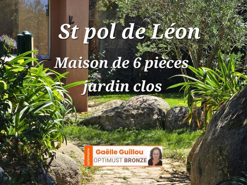 Vente Maison SAINT POL DE LEON : Maison de ville de 6 pièces 134m² avec jardin clos proche centre Saint pol de leon