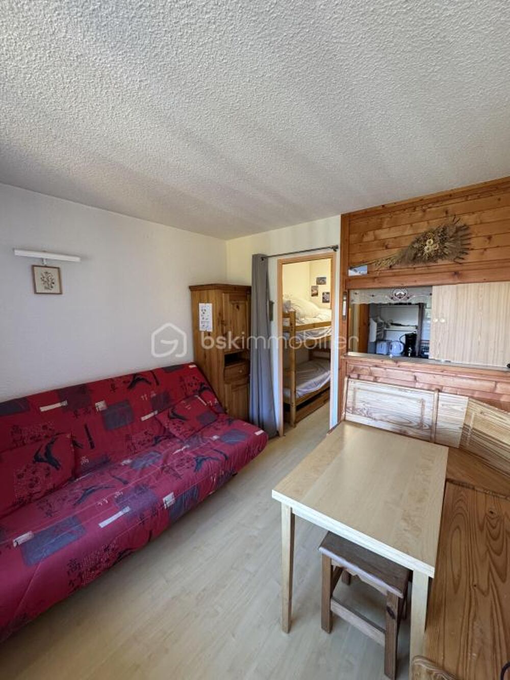 Vente Appartement Studio cabine avec balcon – Vue montagne – Valfréjus (73500) Modane