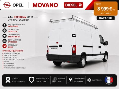 Movano 1&deg; Main / 2.5L CDTI 100cv Pack CLIM L2H2 Gal/Clim/ CT OK ide 2005 occasion 60430 Abbecourt