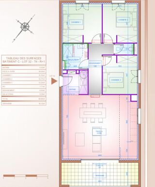  Appartement � vendre 4 pi�ces 89 m�