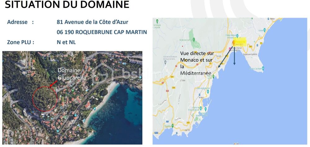  vendre  Villa Roquebrune-Cap-Martin (06190)