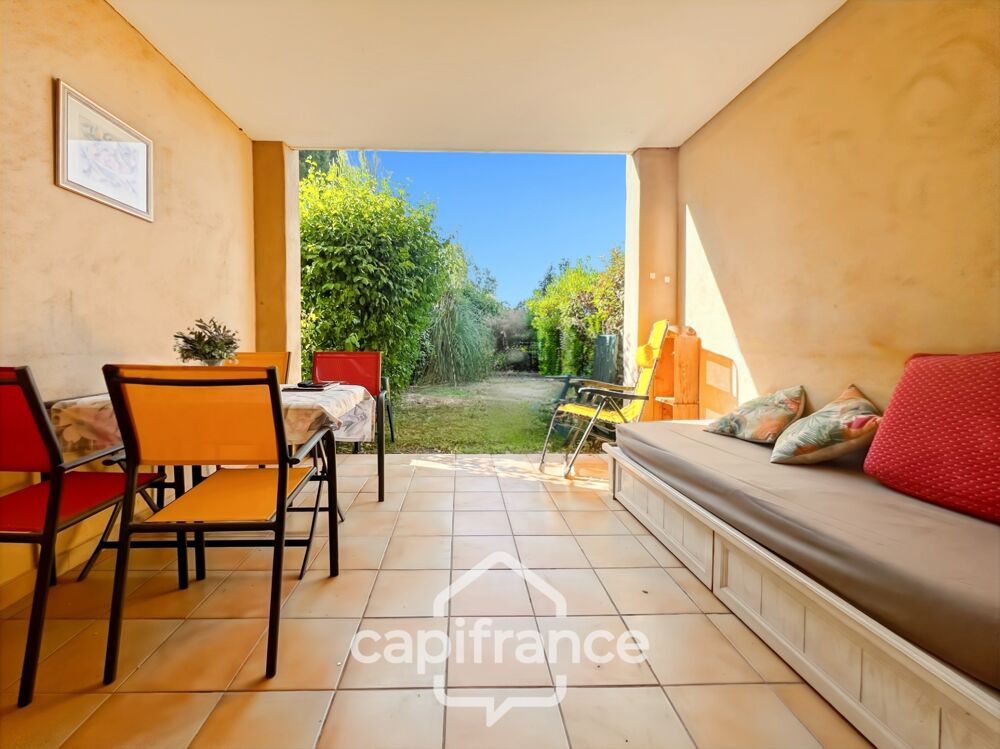 appartement REZ de JARDIN,résidence du lac, 31 m2, chambre ouverte, grande salle de douche, rangements, cave collective